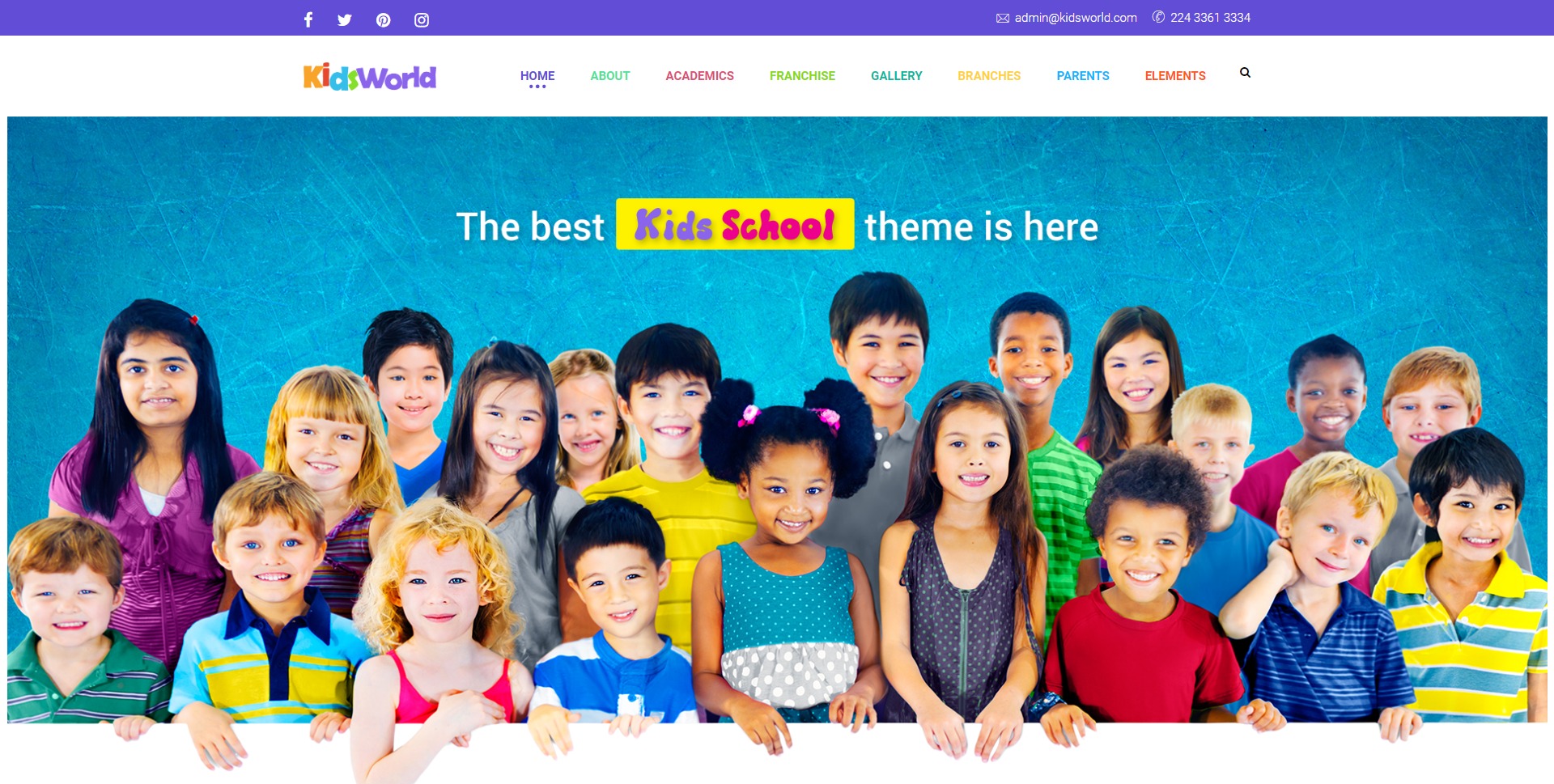Kids - 儿童教育托儿所幼儿园WordPress主题模板