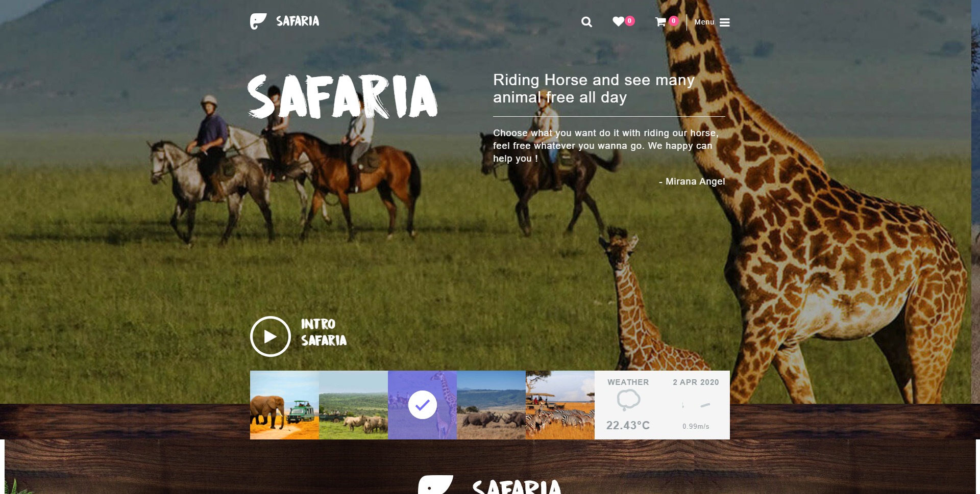 Safaria-亲子野生动物园WordPress主题
