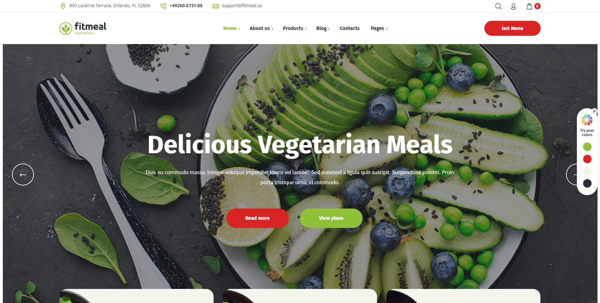 Fitmeal-有机食品配送饮食营养WordPress主题 