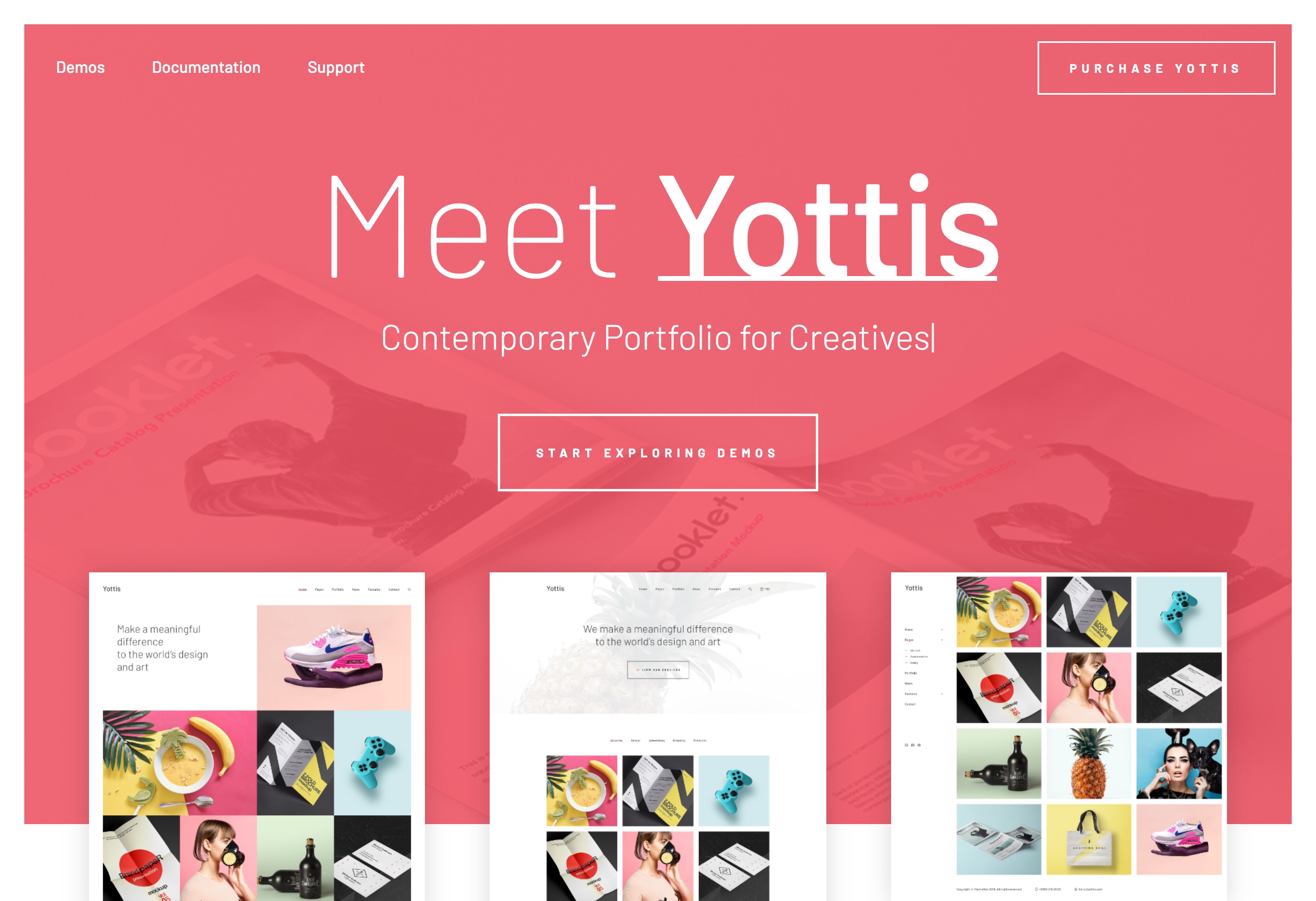 Yottis-个人作品图片摄影展示WordPress主题