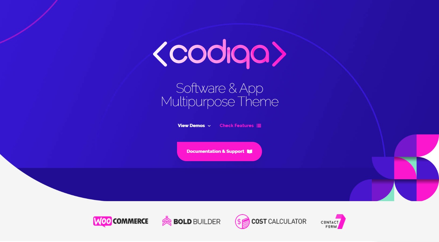 Codiqa-手机APP应用程序产品WordPress主题