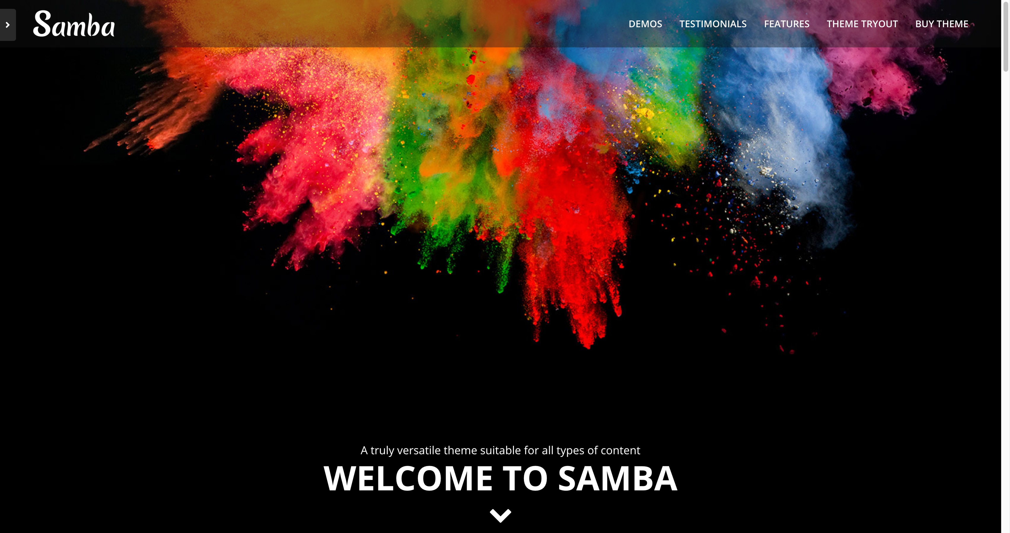Samba-简洁彩色绚丽网站WordPress主题