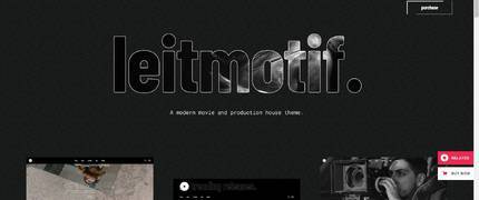 Leitmotif - 电影视频剪切编辑主播WordPress主题