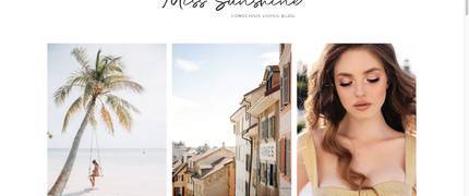 Miss Sunshine-美妆作品集时尚WordPress英文主题博客