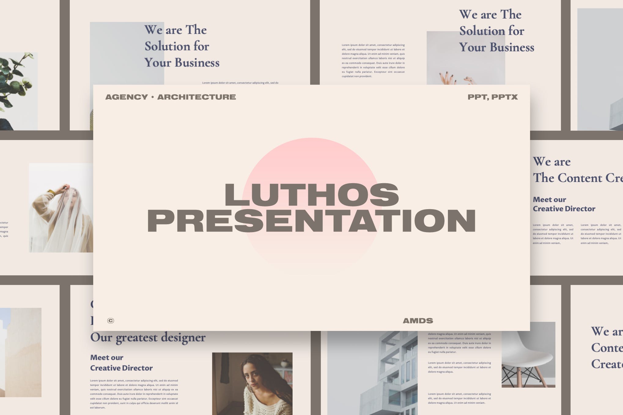 Luthos-建筑产品介绍PPT模板