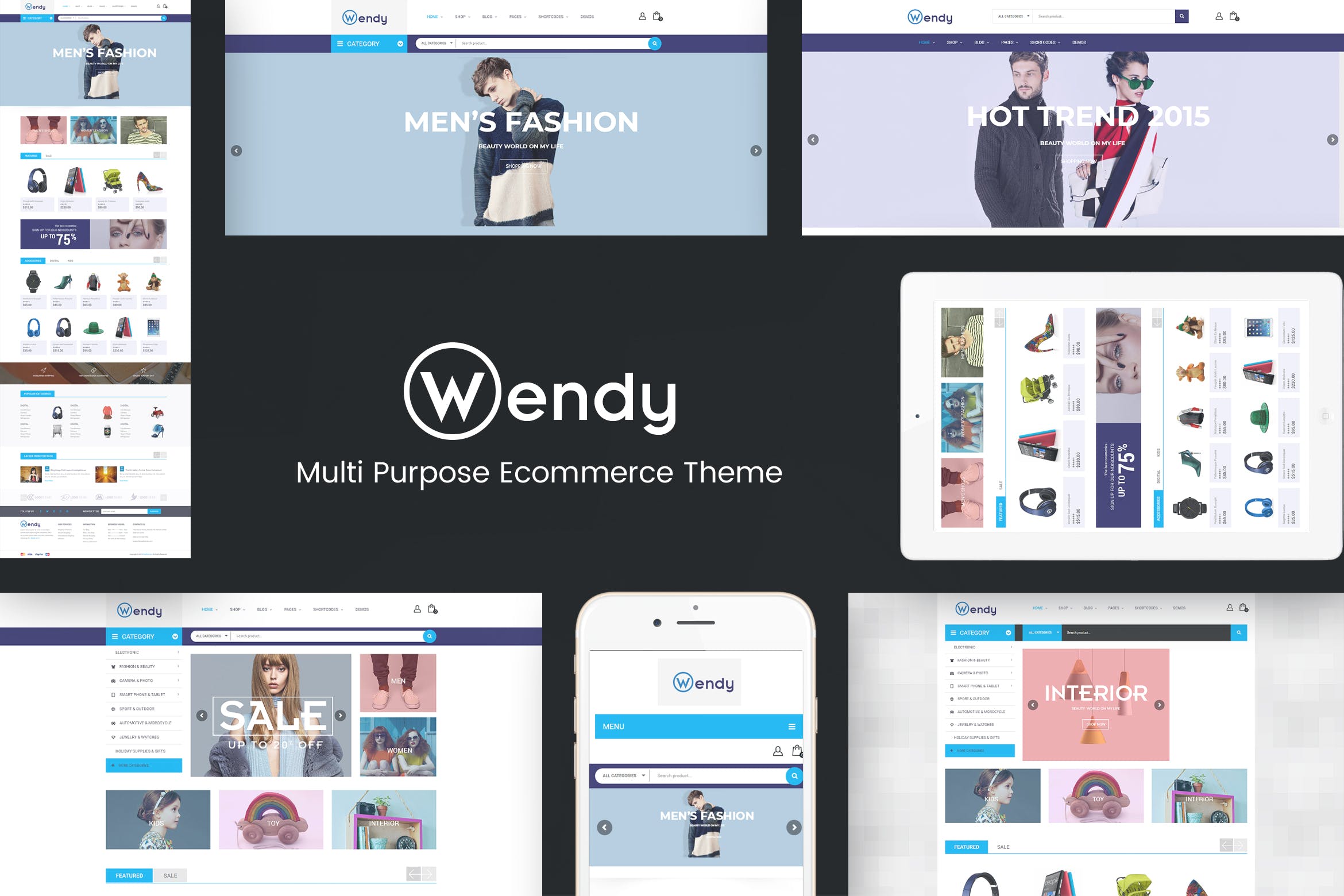 Wendy - 电子商务线上销售WordPress主题模板