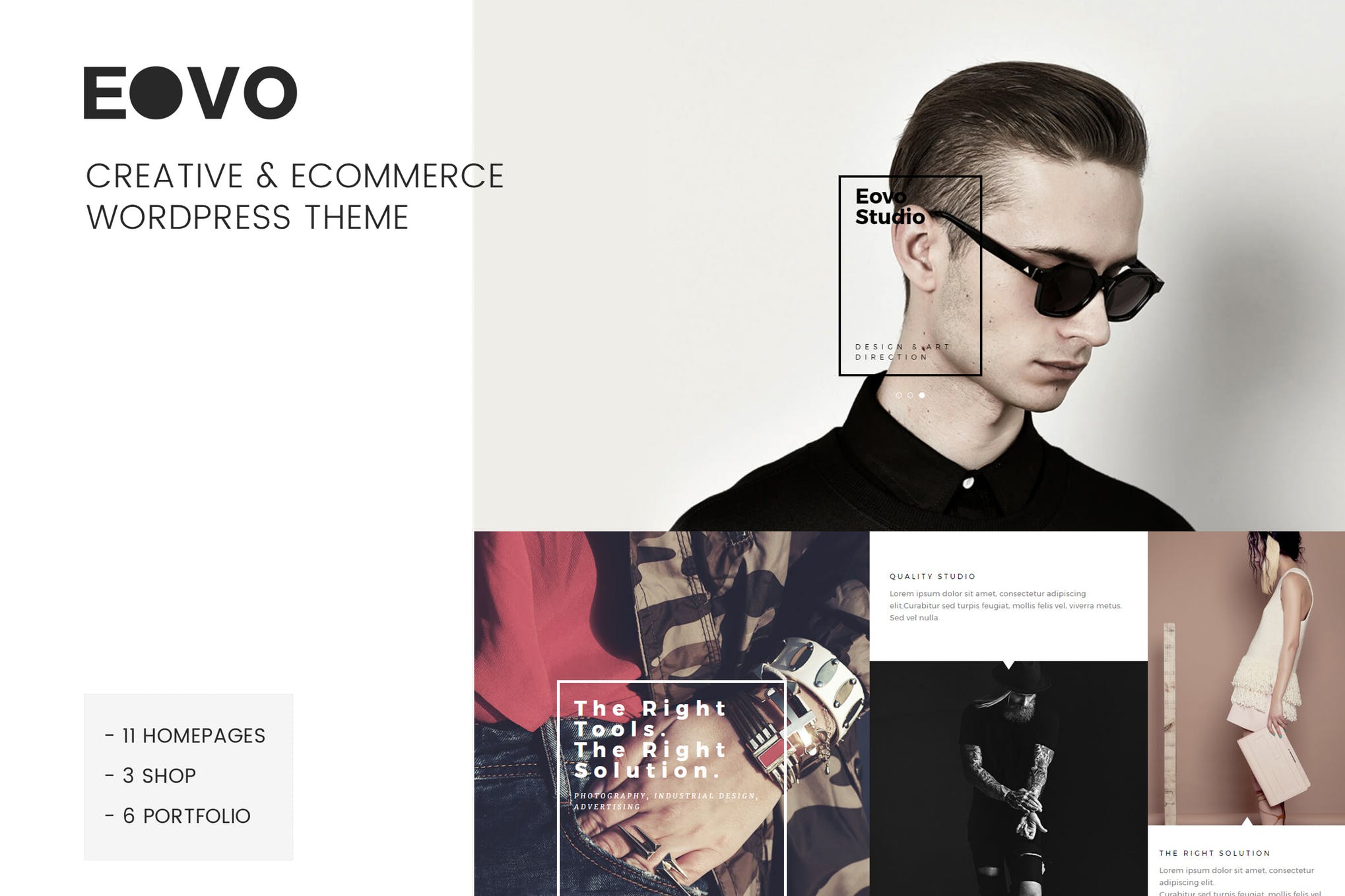 EOVO - 时尚服装电子商城WordPress主题模板